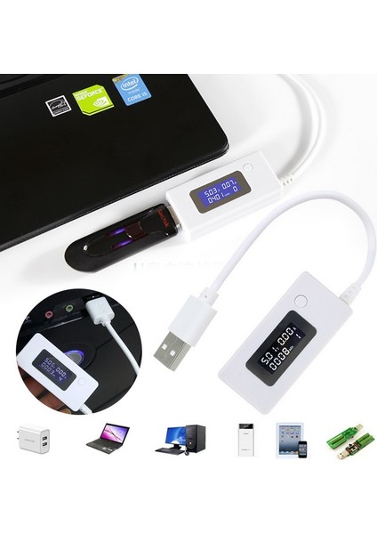Bir Gerilim Akım Ölçer LCD USB Akım Gerilim Doktor Şarj Kapasitesi Akım Gerilimi (Yurt Dışından) fiyatları