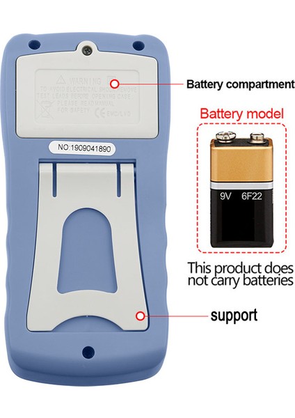 A830L Grişik Beyaz LCD Dijital Multimetre Ac Dc Gerilim Diod Freguency Multitester Akım (Yurt Dışından) modelleri