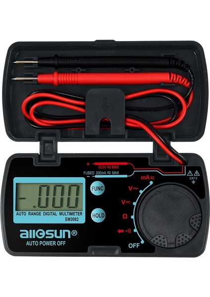 EM3082 Tüm-Sun EM3082 Mini Oto Aralığı Dijital Multimetre Test Cihazı Ac Dc Ampermetre Voltmetre Ohm (Yurt Dışından)