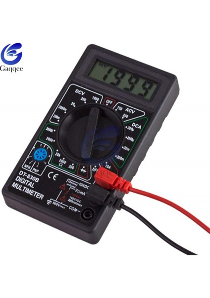 Sarı DT830B Mini Multimetre LCD Dijital Multimetro Volt Ohm Tester Metre Voltmetre (Yurt Dışından)