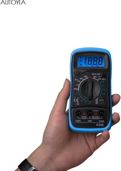 Turuncu Multimetre Dijital Arka Işık Esr Metre Voltmetre Ampermetre Transistör Test Cihazı Profesyonel (Yurt Dışından) fırsatları