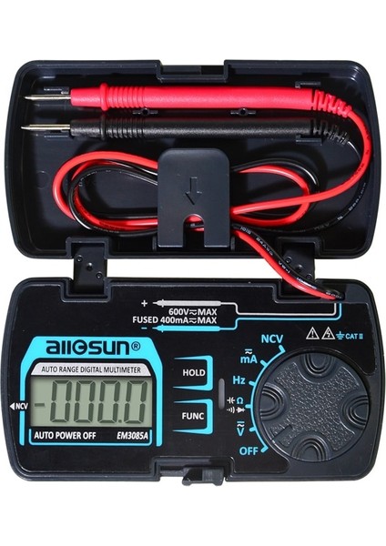 EM3085A All-Sun Mini Oto Aralığı Dijital Multimetre Ac Dc Ampermetre Voltmetre Ohm Ncv Kapasitesi (Yurt Dışından)