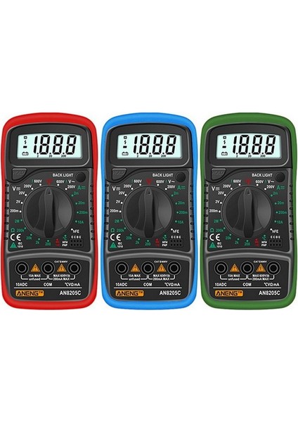 Mavi Dijital Multimetre Otomatik Voltmetre Profesyonel Test Cihazı Multimetre Termokupl ile (Yurt Dışından) fırsatları