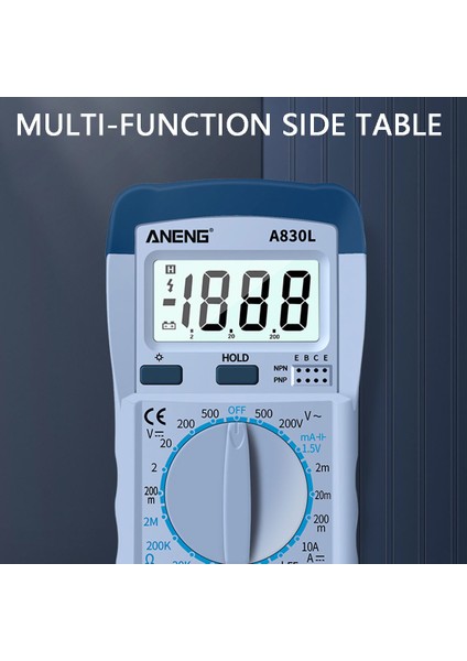 D Dijital Multimetre Ac Dc Gerilim Diyot Freguency LCD Multitester Akım Test Cihazı Işık Vites Buzzer Fonksiyonu ile A830 (Yurt Dışından) fırsatları
