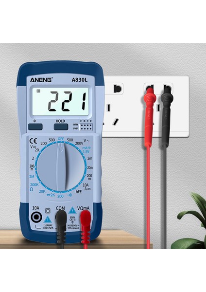 D Dijital Multimetre Ac Dc Gerilim Diyot Freguency LCD Multitester Akım Test Cihazı Işık Vites Buzzer Fonksiyonu ile A830 (Yurt Dışından) indirimleri