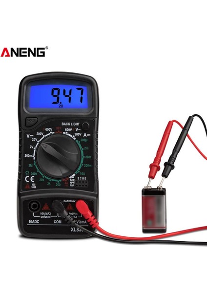 Siyah XL830 Dijital Multimetre 1999 Sayım Ac / Dc Gerilim Akım Direnç Frekans Test Cihazı (Yurt Dışından) fiyatları