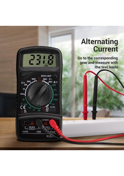 Siyah XL830 Dijital Multimetre 1999 Sayım Ac / Dc Gerilim Akım Direnç Frekans Test Cihazı (Yurt Dışından) fırsatları