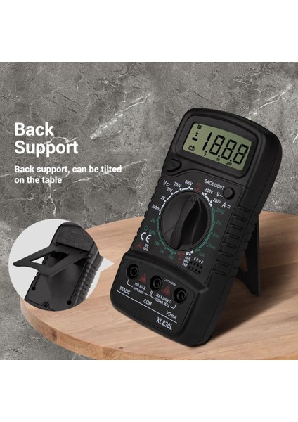 Siyah XL830 Dijital Multimetre 1999 Sayım Ac / Dc Gerilim Akım Direnç Frekans Test Cihazı (Yurt Dışından) indirimleri