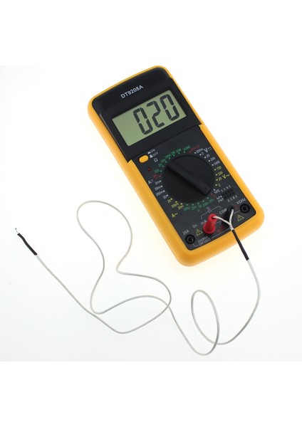 Turuncu DT9208A Dijital Multimetre LCD Ekran El Voltmetre Ampermetre Ohmmeter Kapasitans (Yurt Dışından)
