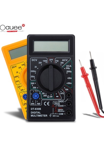Siyah LCD Dijital Multimetre Ac / Dc 750/1000 V Dijital Mini Voltmetre İçin El Multimetre (Yurt Dışından) fiyatları