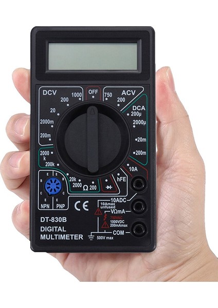 Siyah LCD Dijital Multimetre Ac / Dc 750/1000 V Dijital Mini Voltmetre İçin El Multimetre (Yurt Dışından) modelleri