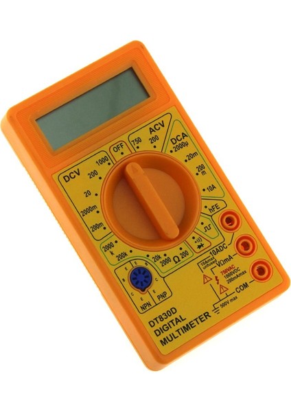 Sarı DT-830D Mini Cep Dijital Multimetre 1999 Sayım Ac / Dc Volt Ohm Diod Hfe (Yurt Dışından) modelleri