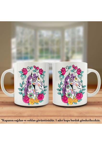 Asil Hediyelik Çiçekler - At - Desenler - Kupa Bardak - Hediyelik