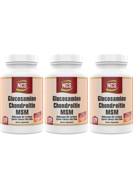 Glucosamine Chondroitin Zerdeçal 120 Tablet 3 Kutu