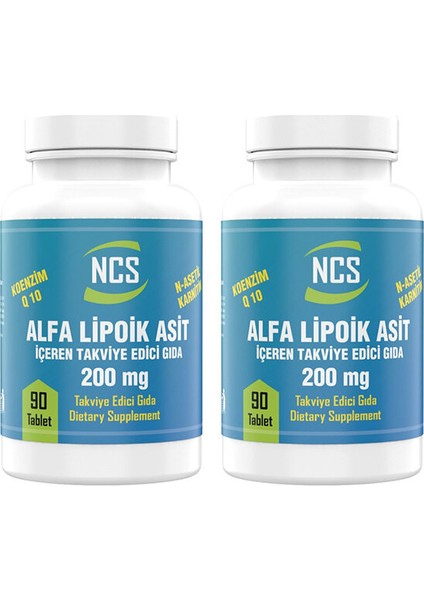 L-Carnitine Alpha Lipoic Acid Koenzim Q10 90 Tablet 2 Kutu