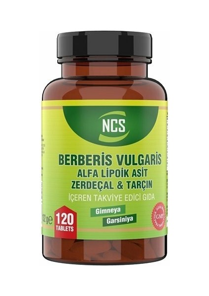 Berberis Vulgaris Alfa Lipoik Asit Zerdeçal 120 Tablet 2 Kutu