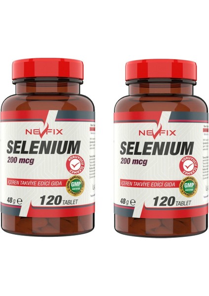 Selenyum 200 Mcg 120 Tablet 2 Kutu