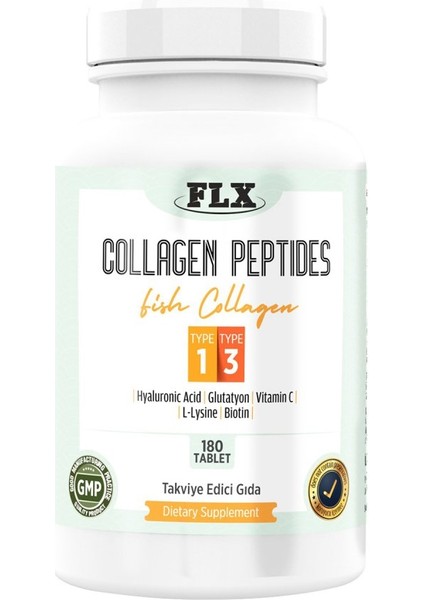 Collagen Peptides Tip 1-3 Balık Kolajeni 180 Tablet