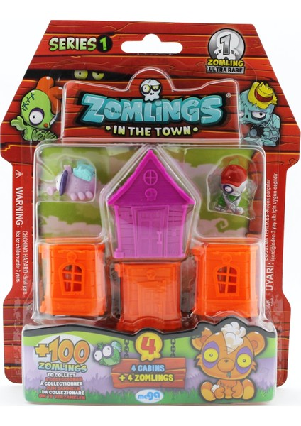 Zomlings 4'lü Paket Seri 1 Mor Evli P00972