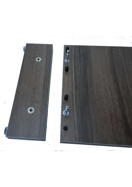 Haliç Kahverengi Desen Mdf Ekran Altı Ekran Yükseltici Monitor Stand 45 cm x 22 cm