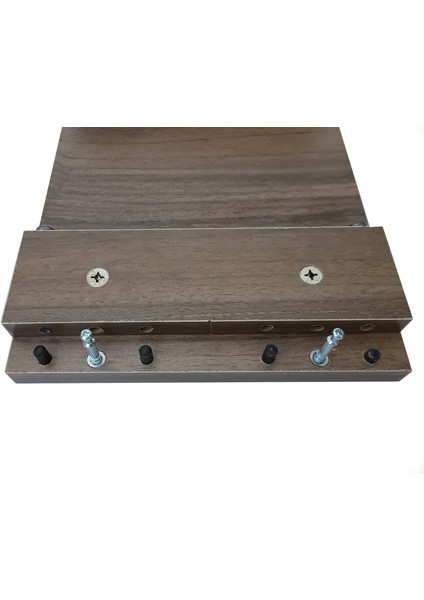 Haliç Kahverengi Desen Mdf Ekran Altı Ekran Yükseltici Monitor Stand 45 cm x 22 cm