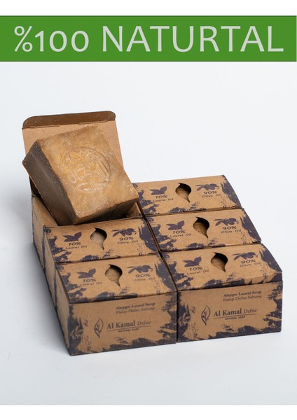Alkamal Defne 1 kg (6 Adet) Halep Doğal 10% Defne ve 90% Zeytinyağlı Sabunu fırsatları