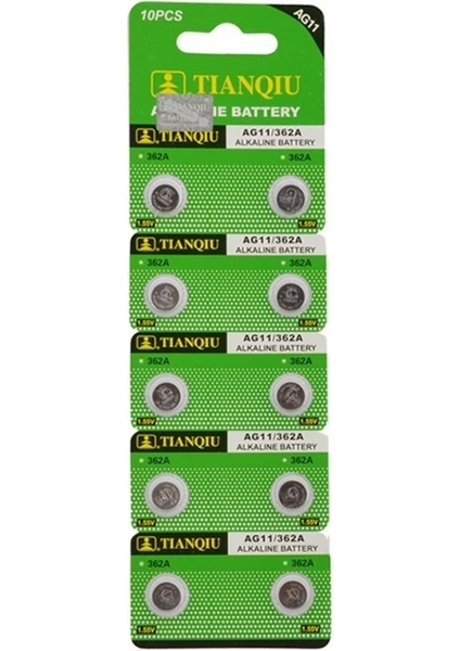 Alışveriş Pratik Tıanqıu AG11 LR721/362 Alkalin 10'lu Düğme Pil