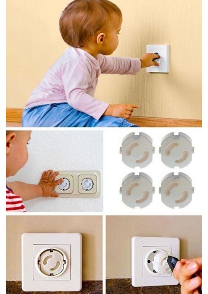 Çocuk Bebek Güvenlik Emniyet Seti,10 Çekmece Dolap Kilidi,8 Köşe Koruyucu,6 Priz Koruyucu modelleri