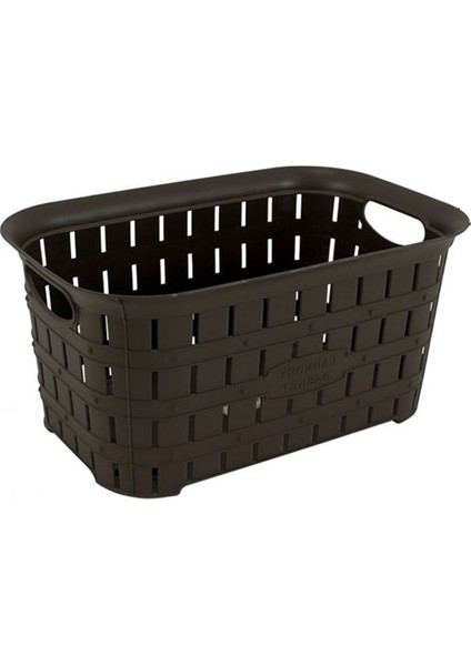 Eminhome Çamaşır Sepeti Köşeli Bambu Desen 267