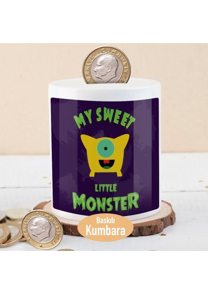 My Sweet Little Monster Yazı Baskılı Para Birikim KUMBARASI-2338