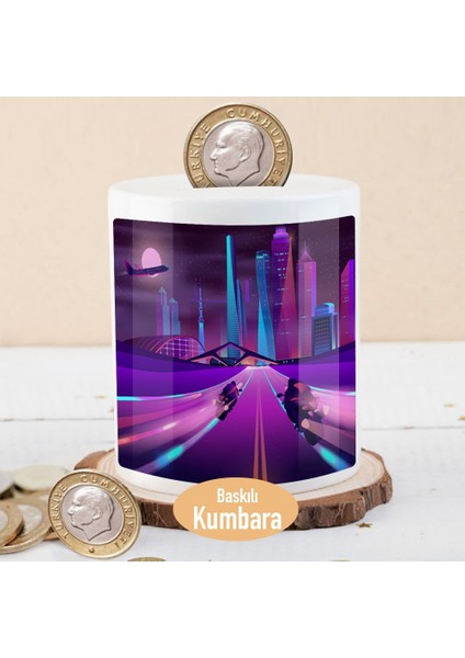 Mor Renkli Yol Para Birikim KUMBARASI-1441-2955
