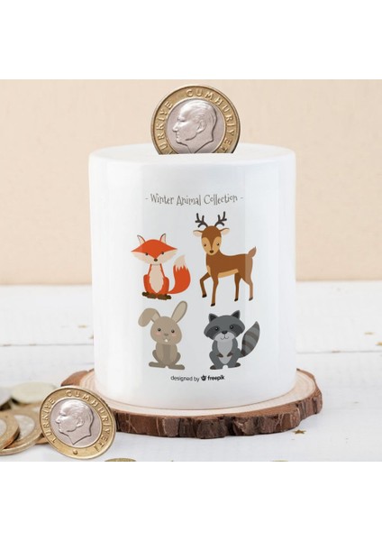 Geyik ve Hayvan Arkadaşları Para Birikim KUMBARASI-2147984468