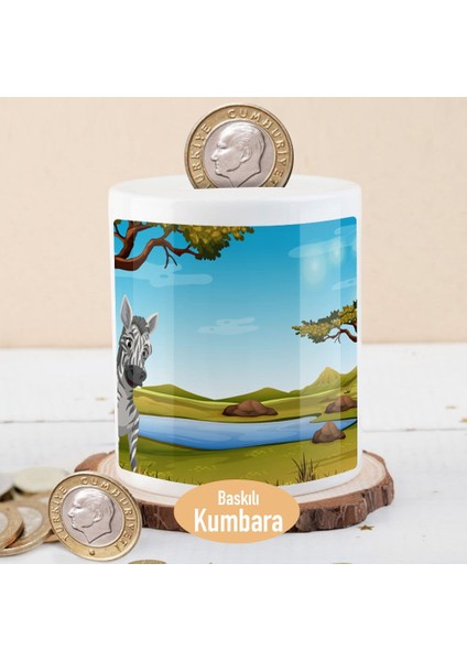 Ormanda Zebra Hayvan Para Birikim KUMBARASI-1308-24781