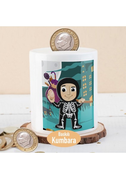 Halloween Kutlama Baskılı Para Birikim KUMBARASI-CA1EA0F351