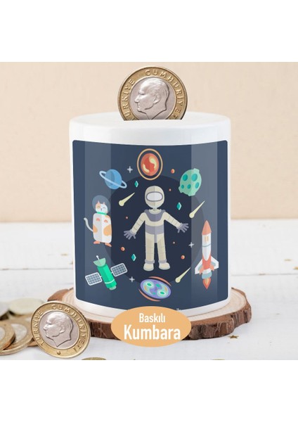 Uzay Boşluğunda Astronot Para Birikim KUMBARASI-2147904049