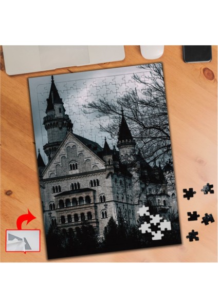 Evler ve Saat Kulesi 240 Parça Puzzle Yapboz -74756