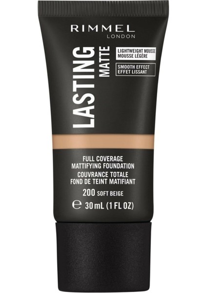 Lasting Matte Foundation 200 Soft Beige