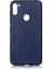 Samsung Galaxy M11 Kılıf Mat Renkli Esnek Silikon Lacivert Renk Prm 1