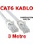 PrimeX Plus PX-CAT63G 23AWG 3 Metre Gri Cat6 Ethernet Kablosu (Gigabit) 2