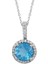 Mavi Topaz ve Pırlanta Taşlı Kolye 0407P0037 1
