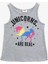 Sloganlı Atlet Unicorn Baskılı 1