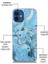 Apple iPhone 5s Kapak Mermer Desenli Pop Socketli Silikon Kılıf - Mor 3