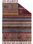 Otantik Vintage Desenli Çift Taraflı Yıkanabilir Saçaklı Uşak Dokuma Kilim BABIL-8003 1