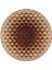 Kahve Geometrik Desenli Yuvarlak Jüt Örme Doğal Hasır Kilim Daire Halı JUT-3038 2