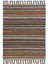 Etnik Otantik Vintage Desenli Yıkanabilir Saçaklı Uşak Dokuma Kilim PETRA-9012 1