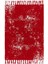 Otantik Vintage Desenli Çift Taraflı Yıkanabilir Saçaklı Uşak Dokuma Kilim BABIL-8015 2
