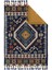 Otantik Vintage Desenli Çift Taraflı Yıkanabilir Saçaklı Uşak Dokuma Kilim BABIL-8034 1