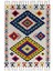 Etnik Otantik Vintage Desenli Yıkanabilir Saçaklı Uşak Dokuma Kilim PETRA-9026 1