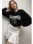 Mad Girls Siyah Sweatshirt MG1112 2