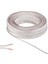 Kablo 2 x 0.75 mm Bitişik Yassı Kordon Hoparlör Kablosu Tam Bakır H03VH-H Beyaz Renk 15 Metre 1